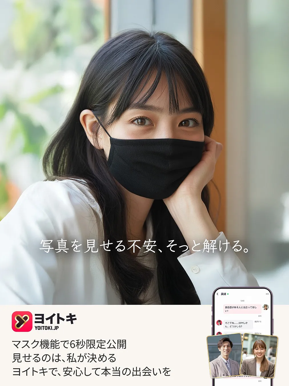 「顔出しは怖い」が本音？AIマスク機能でプライバシーを守りつつ理想の相手と出会うコツ