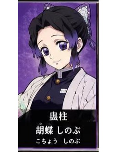 鬼滅の刃 胡蝶しのぶ のイメージ(MBTIタイプ:INTJ)